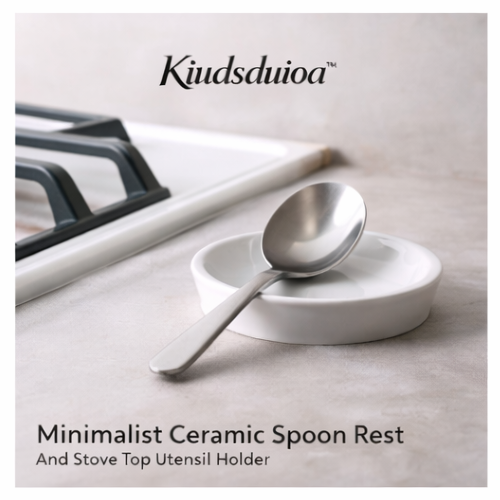 Kiudsduioa™ Minimalist Ceramic Spoon Rest and Stove Top Utensil Holder